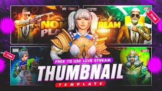 Free Gaming BGMI / PUBG Live Stream THUMBNAIL PLP Preset | Live Stream Thumbnail Templates PART 2