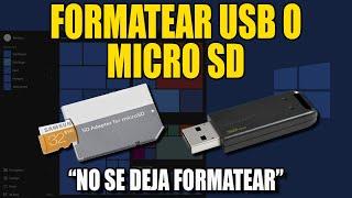 Como Reparar USB o TARJETA SD Dañada NO SE DEJA FORMATEAR - Fácil y Rápido 2021