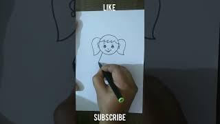 How To Draw a Cute Little Baby Girl   #shorts #youtubeshorts #viral #drawing