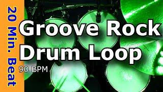 Groove Rock 90 BPM Extended Drum Loop Mix JimDooley.net