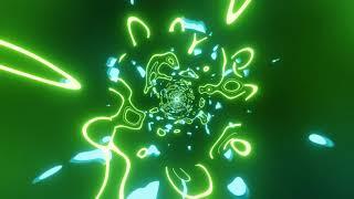 VJ LOOP NEON Green Teal Metallic Abstract Background Video Simple Lines Pattern 4k Screensaver