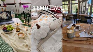 A cozy day in my life|Huge TEMU haul,Rainy evening,pickled cucumbers,morning in the cafe, shopping