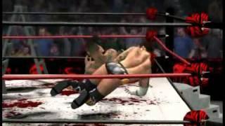 WWE '12 RKO OFF LADDER!! Randy Orton hits RKO on CM Punk