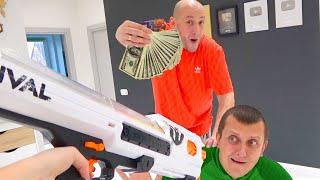 Лысая Борода потратил ВСЕ ДЕНЬГИ Старого. Nerf Brothers