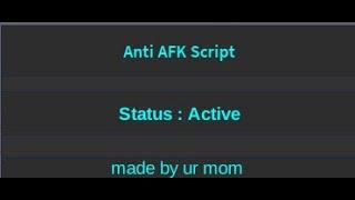 Anti Afk Script | Roblox Scripts Showcase