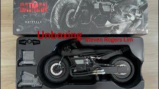 Hot Toys Unboxing Batcycle MMS642 Robert Pattinson The Batman 1:6 Scale Vehicle Motorcycle Motorbike