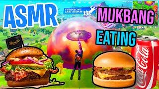 ASMR Gaming  Fortnite McDonald's Mukbang Relaxing Eating Spectating  Mouth Sounds 