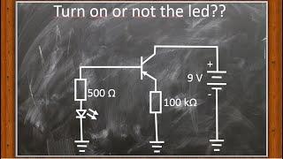 Electronic challenge. Does the led turn on or not?