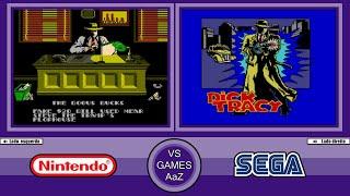 Dick Tracy (NES VS Master System) - Side By Side Comparison Graphics