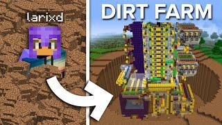 We Built a Truly Infinite Dirt Farm in Minecraft