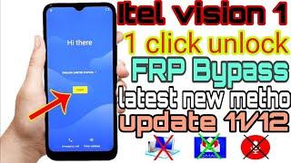 Itel Vision 1 Frp Bypass | I (L6005) Android 11/12 Google account removed 1 click