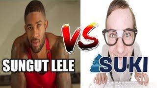 Sungut lele vs Suki Grub battle meme