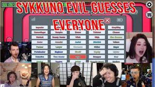 Streamers React to Sykkuno Evil Guessing Multiple People in a Single Round ft. Valkyrae, ludwig