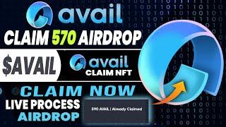 🪂AVAIL Airdrop - Claim 570 $AVAIL Tokenin your SubWallet