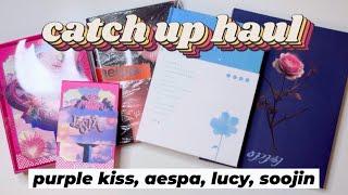 Catch up album haul  (purple kiss, aespa, lucy, soojin)