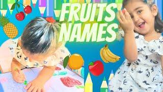 Learn Fruits Names With Mehmal | Fruits Names | Learn English | Fun Learning | Kids Learning