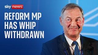 Reform MP Rupert Lowe suspended following alleged threats against party chair