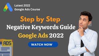 The Concept of Negative keywords in Google Ads | Complete Guide | Deepak Kapoor