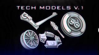 Cinema 4D Tech Models Pack V.1 [Free Download]