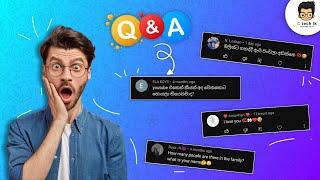 Youtube එකෙන් කීයක් හෙව්වද? | Q&A answers for your questions | Q&A part 1 C Tech lk 2023