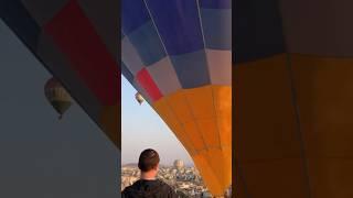 Cappadocia hot air balloon take-off moments #cappadocia #fly