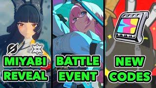 [ZZZNews] MIYABI REVEALED! New Codes! Win BIG in new Battle Event! - Zenless Zone Zero (ZZZ)