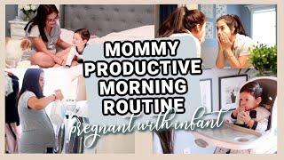 MY PRODUCTIVE MORNING ROUTINE PREGNANT WITH AN INFANT feat. Serena Shades by Lutron