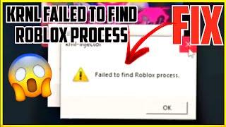 krnl failed to find roblox process | how to fix krnl failed to find roblox process | krnl injector