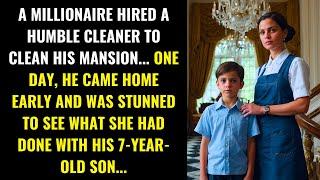 MILLIONAIRE FROZE WHEN HE DISCOVERED WHAT HIS CLEANER DID WITH HIS 7-YEAR-OLD SON...