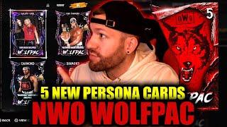 *5 NEW PERSONA CARDS IN NWO WOLFPAC PACK* WWE 2k24 MyFACTION Update Is Awesome!