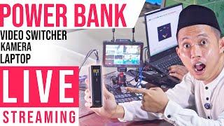 Live Streaming Pake Powerbank CUKTECH 15 Ultra - Video Switcher Laptop Wireless Transmitter