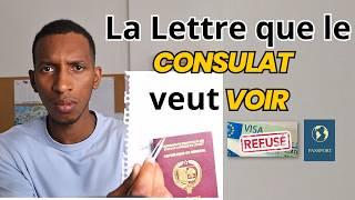 Le consulat veut voir cette Lettre de Motivation pour te donner le visa : Exemplaire de lettre