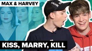 Ariana, Selena oder Dua? Max & Harvey spielen "KISS, MARRY, KILL" | Digster Pop Stories