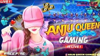 4v4 custom  Free Fire Live with Anju Queen Gaming Free Fire Live! #ff #freefire girl live stream 