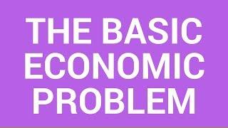 The basic economic problem