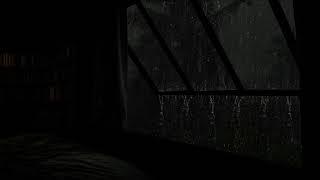 Rain Sleep ASMR  Night in the Bedroom | Heavy Rain & Thunder outside the Door🪟Relaxing Rain