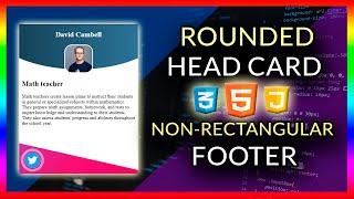 CSS CURVED card HEADER ⭐ non-rectangular FOOTER - clip-path [ 2020 ]