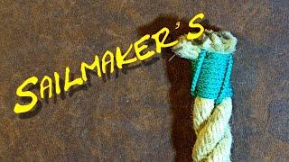 Sailmaker's Whipping - Whipping the End of a Rope (Without Needle)