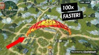 Rules Of Survival | HOW TO LAND FASTER!!