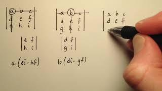 Evaluating 3x3 Matrices Using Expansion by Minors