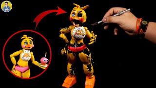 WITHERED TOY CHICA(FNAF FAN MADE) PLASTILINA PORCELANA POLYMER CLAY