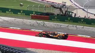 Fan view from Turn 3: Max Verstappen and Lando Norris collide at 2024 Austrian GP