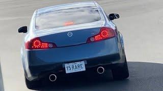 A triple overtake lap in a V35 Skyline 350GT Coupe 