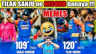 TILAK 120* & SANJU 109* IND vs SA 4th T20 MEMES