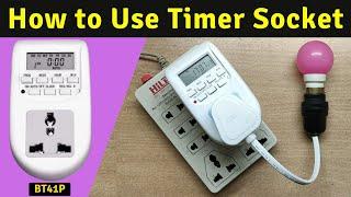 How to Use Digital Socket Timer #BT41P @Tech_Gaurav