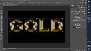 how to create gold text effect in photoshop  |  golden 3d text effect in photoshop
