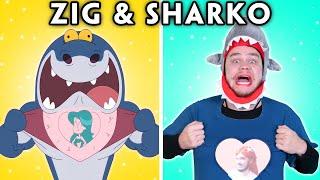 Zig and Sharko With Zero Budget! - Zig & Sharko's Funniest Moments Compilation | Woa Parody