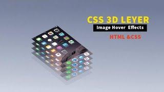 CSS 3d Layered Image Hover Effects  css ||  3d Image hover  css