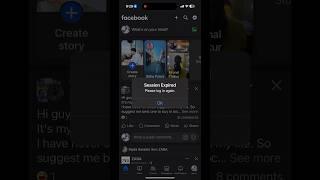 How to fix Facebook session Expired please login again | Facebook login problem #shorts #facebook