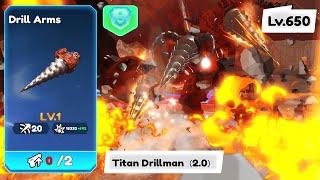 Titan Drillman 2.0 + Drill Arms & Event│[EVENT]Skibidi Toilet Battle│Hapeto